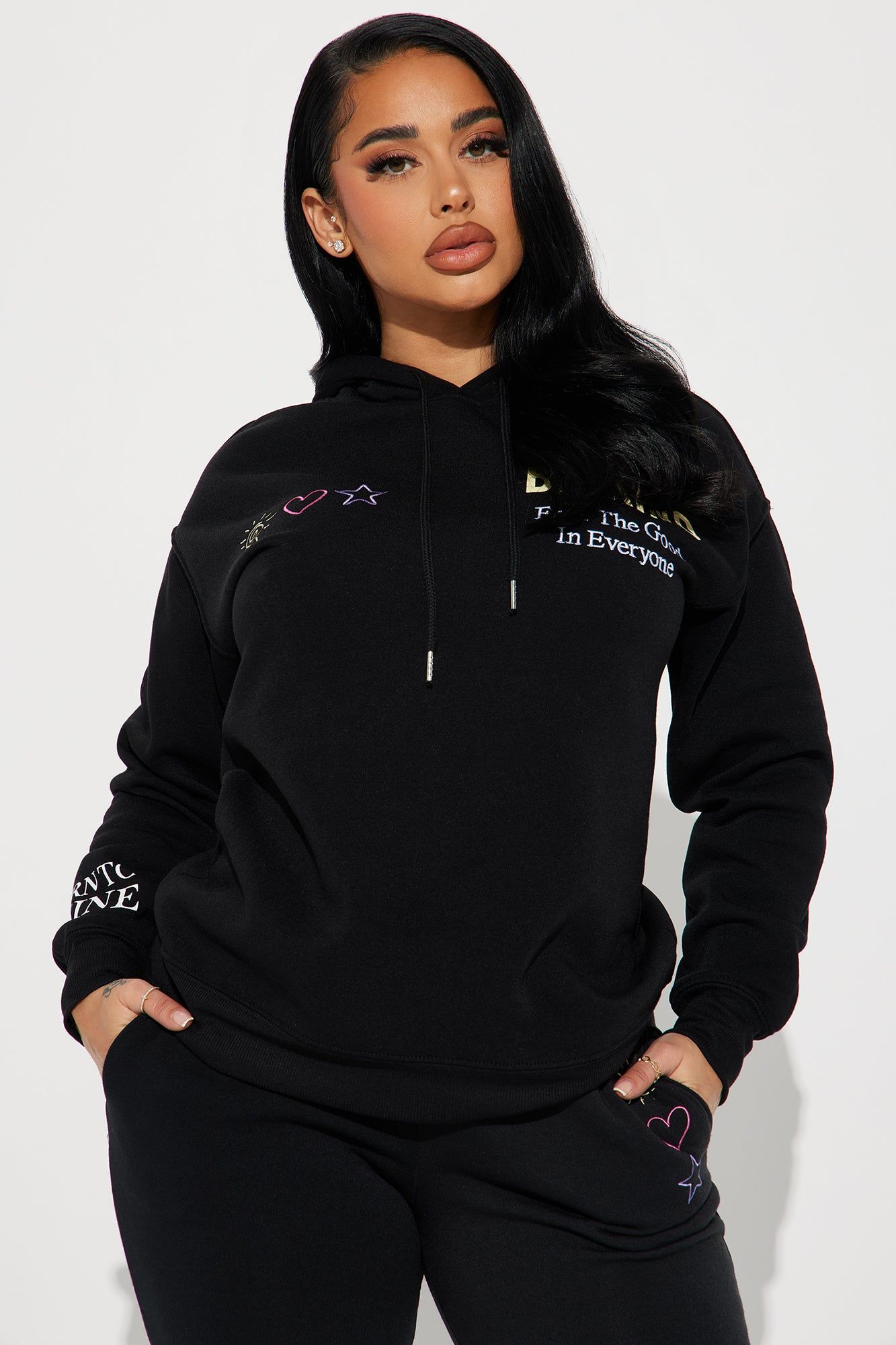 Be Kind Jogger Set - Black sold by Fashion Nova product image thumbnail 2