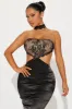 Kali Lace Satin Gown - Black sold by Fashion Nova