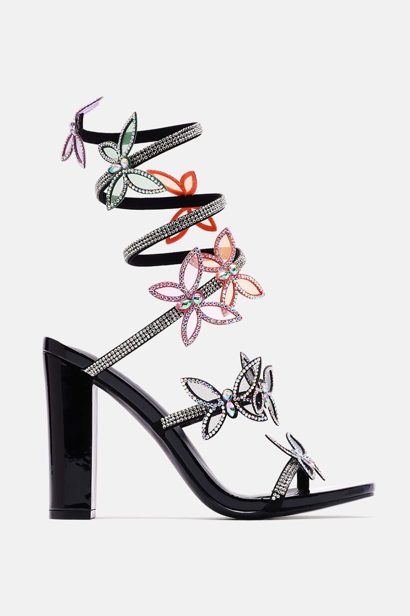 Like Brand New Wrap Up Heels - Black sold by Fashion Nova product image thumbnail 5