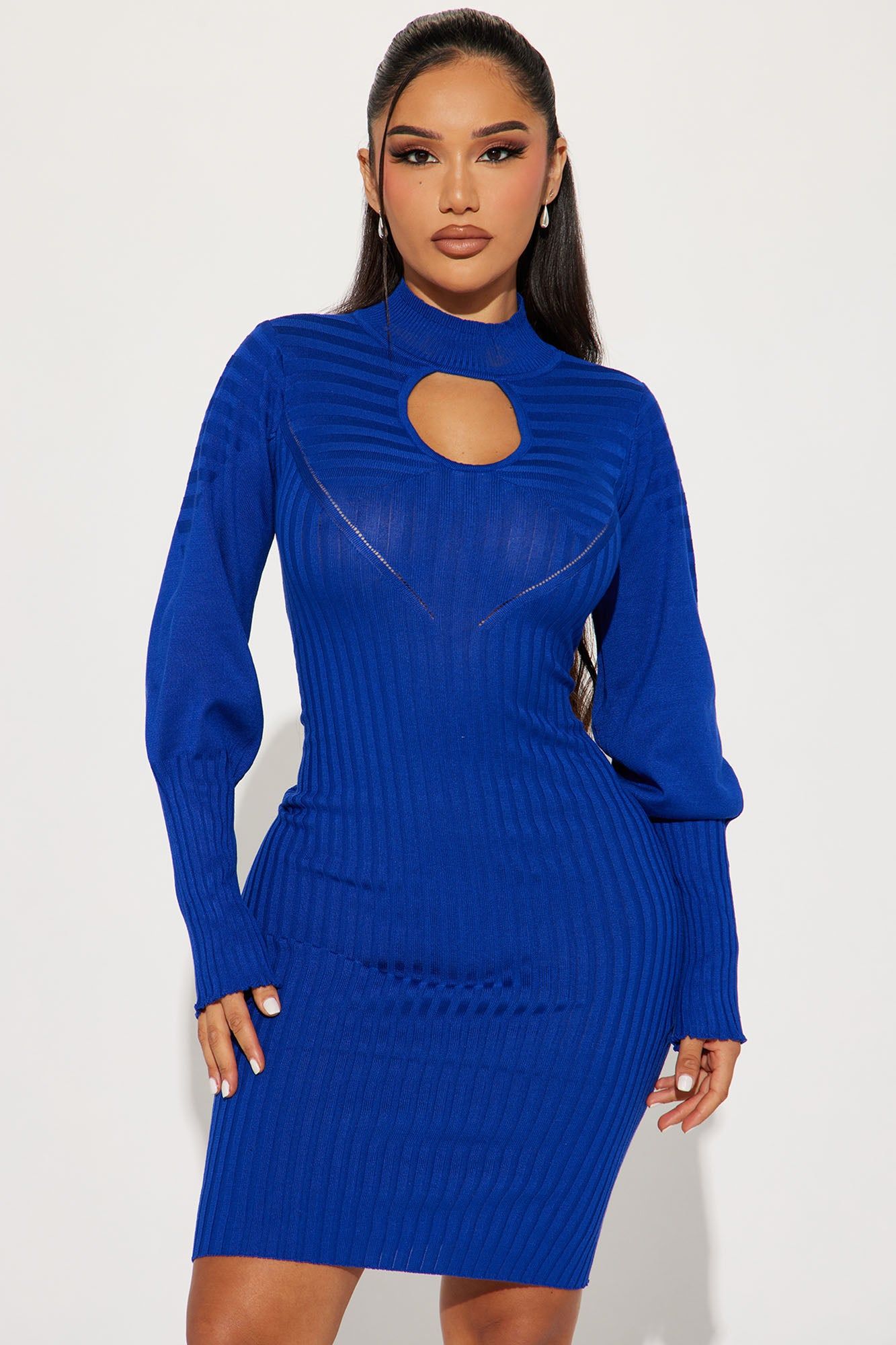 Saidy Sweater Midi Dress - Royal sold by Fashion Nova product image thumbnail 2