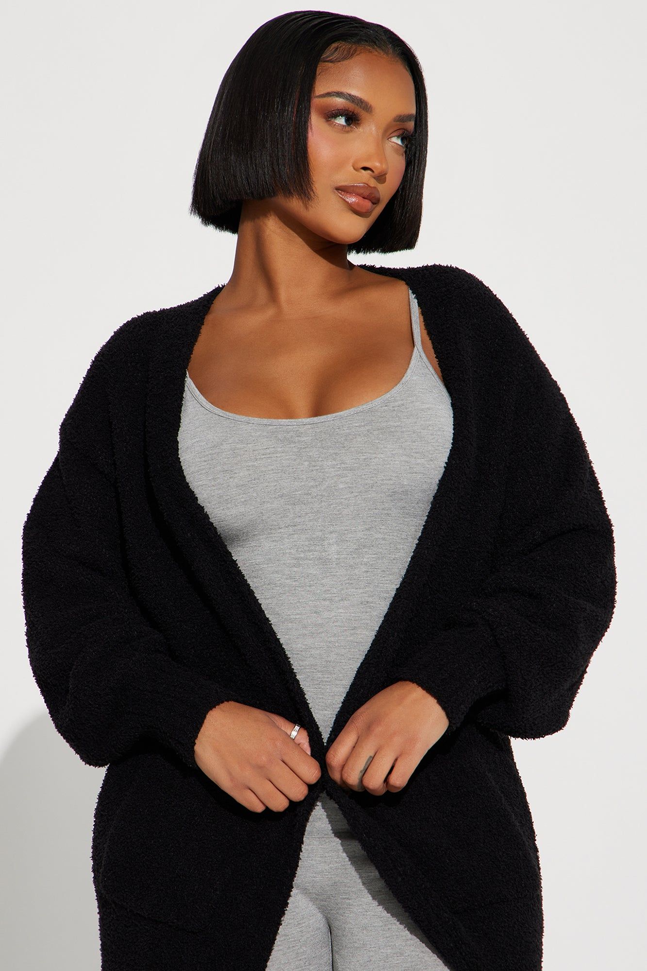 Living In It Cardigan - Black sold by Fashion Nova product image thumbnail 2