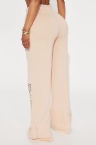 Good Vibes Washed Wide Leg Pant - Taupe/combo sold by Fashion Nova