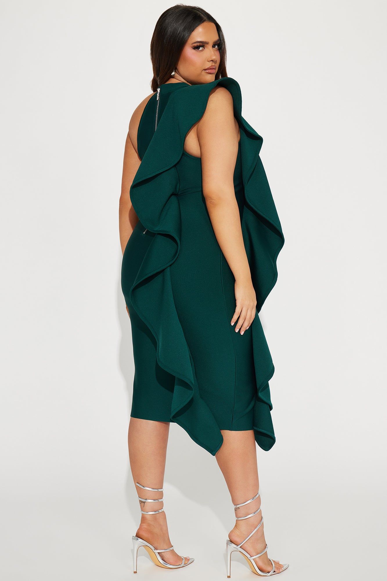 Raylin Bandage Midi Dress - Hunter sold by Fashion Nova product image thumbnail 6