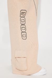 Good Vibes Washed Wide Leg Pant - Taupe/combo sold by Fashion Nova