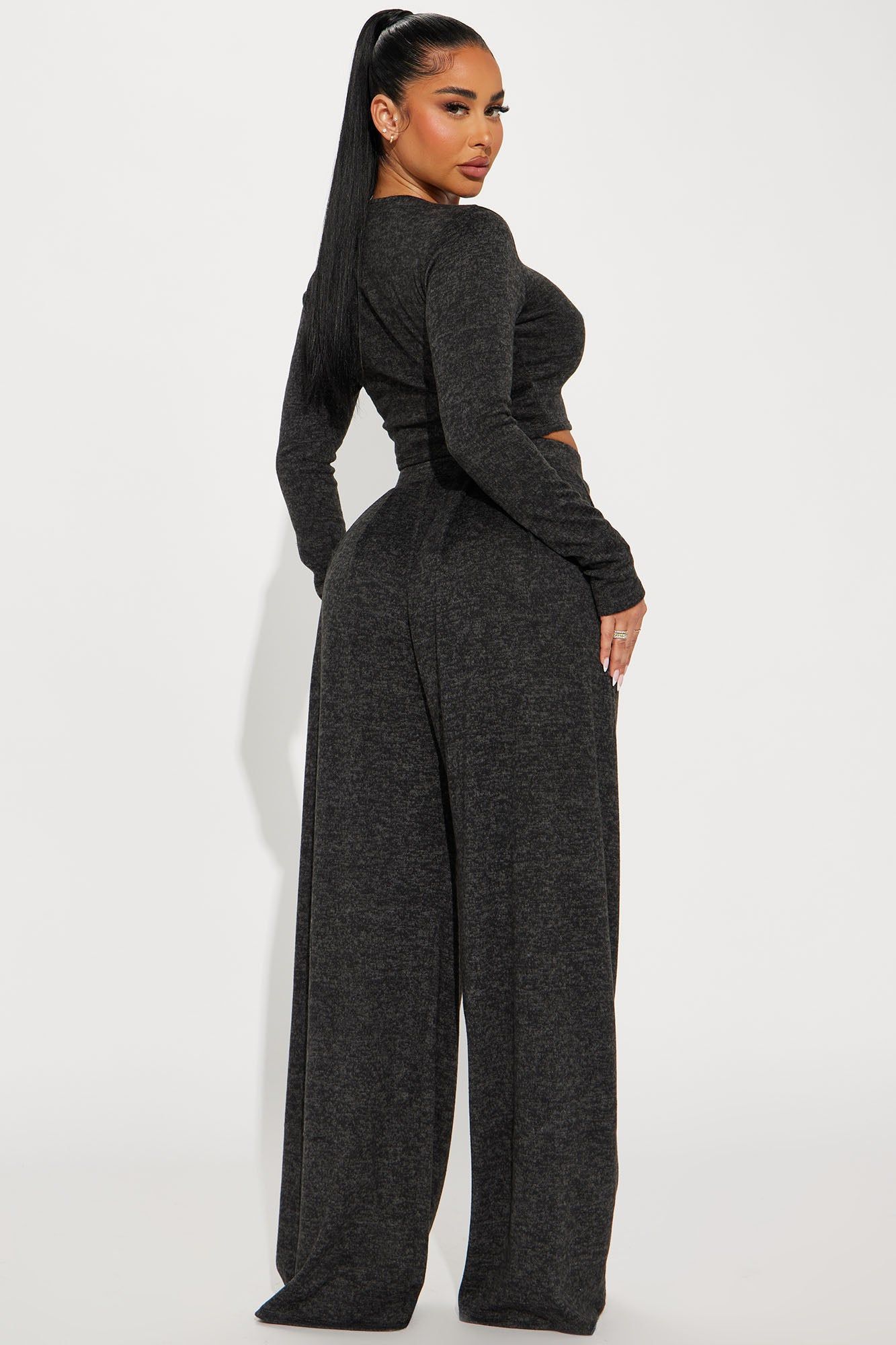 Chosen One Brushed Knit Pant Set - Black sold by Fashion Nova product image thumbnail 3