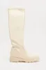 Edina Knee High Boots - Beige sold by Fashion Nova
