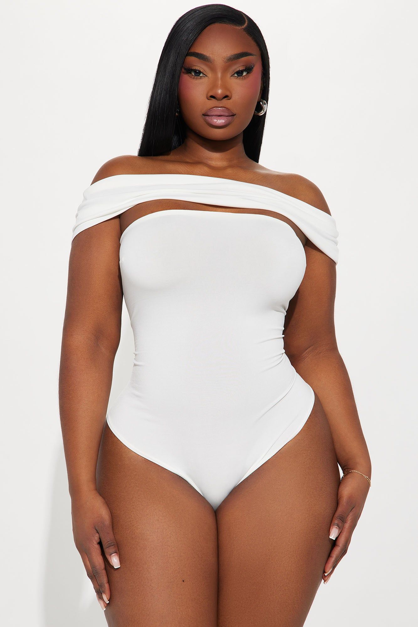 Camille Cut Out Bodysuit - Ivory sold by Fashion Nova product image thumbnail 4