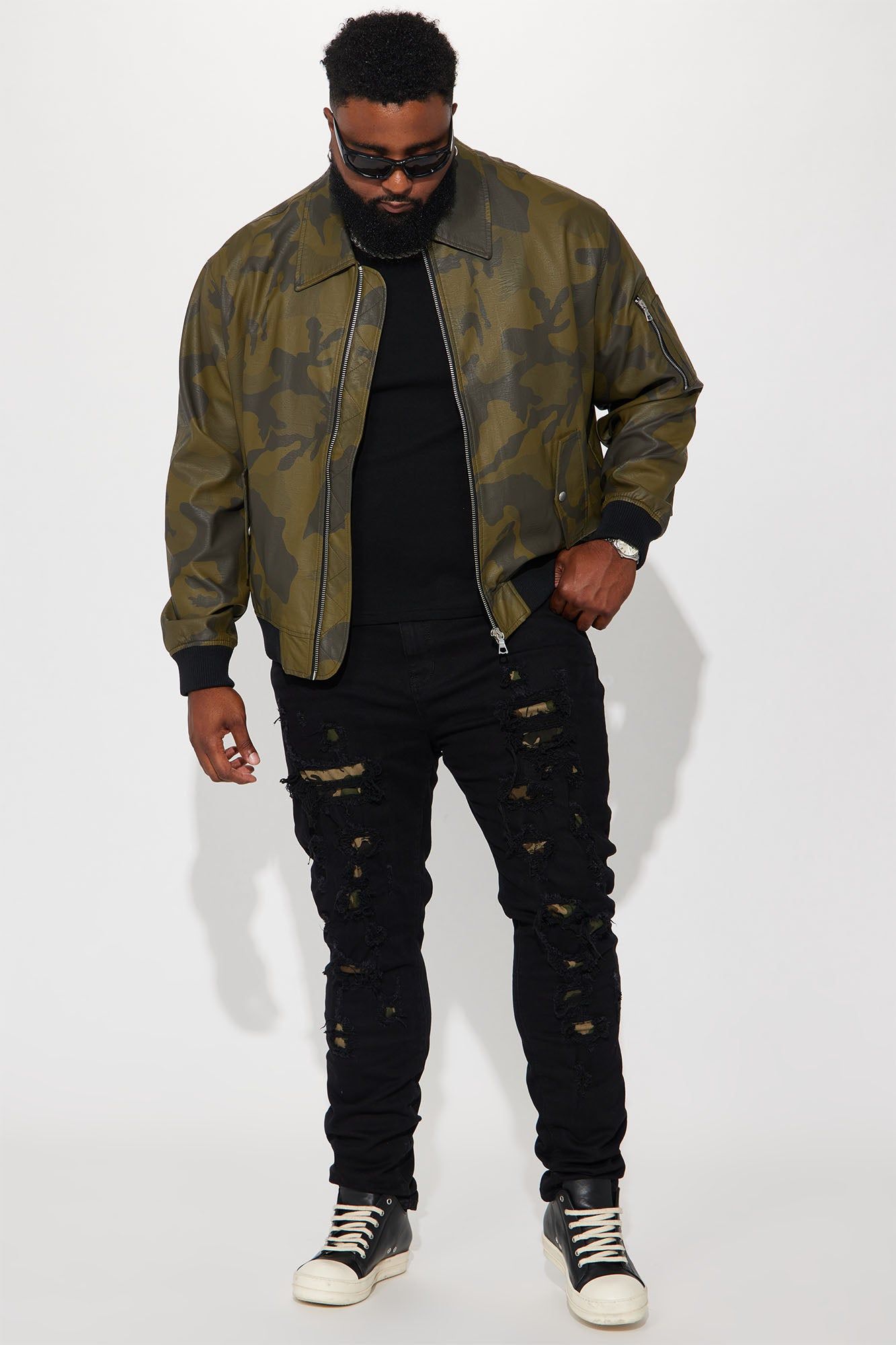 Every Step Of The Way Camo Bomber Jacket - Camouflage sold by Fashion Nova product image thumbnail 6