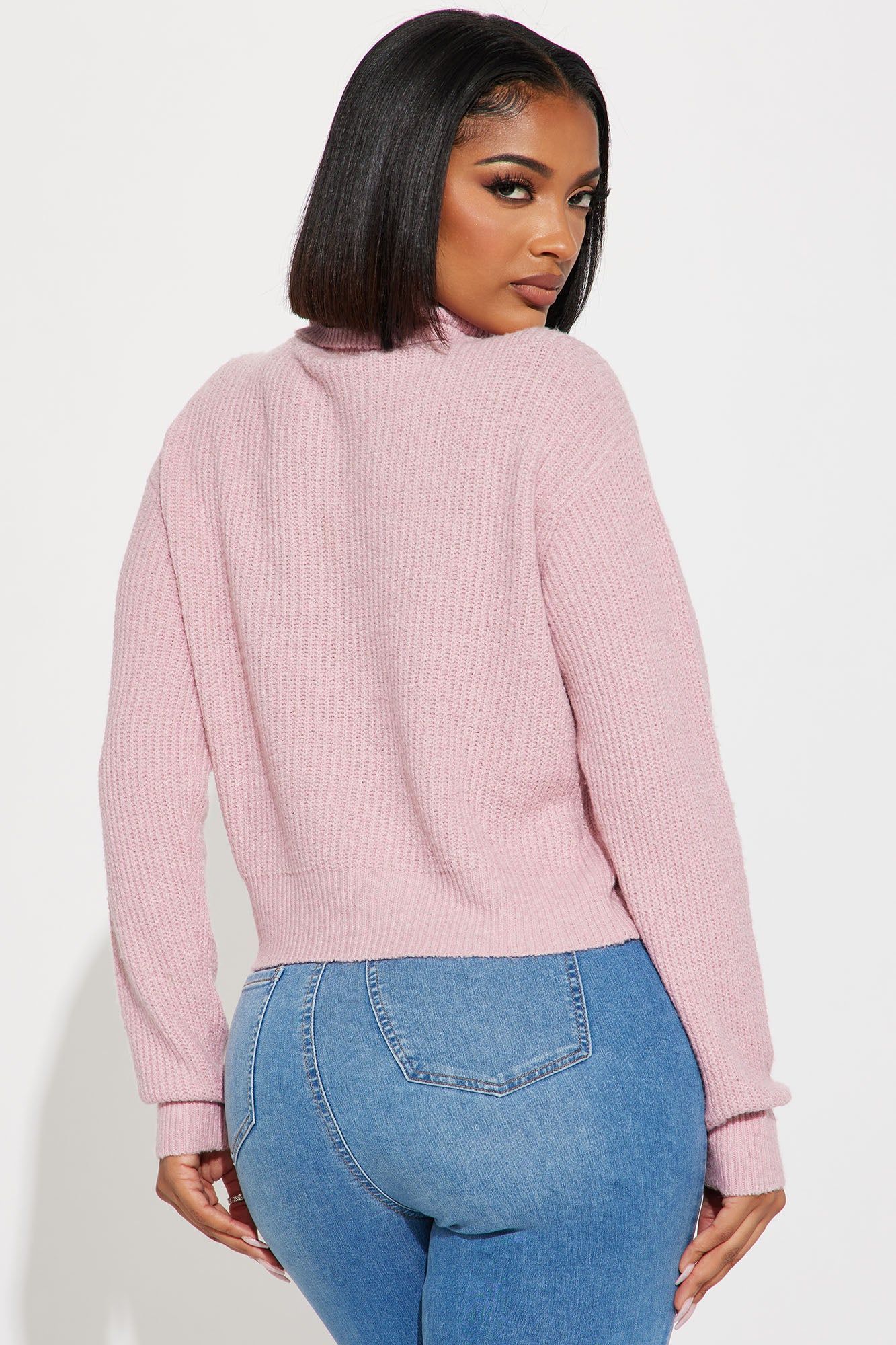 Shivani Turtleneck Sweater - Pink sold by Fashion Nova product image thumbnail 3