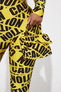 Proceed With Caution 3 Piece Costume Set - Yellow/combo sold by Fashion Nova