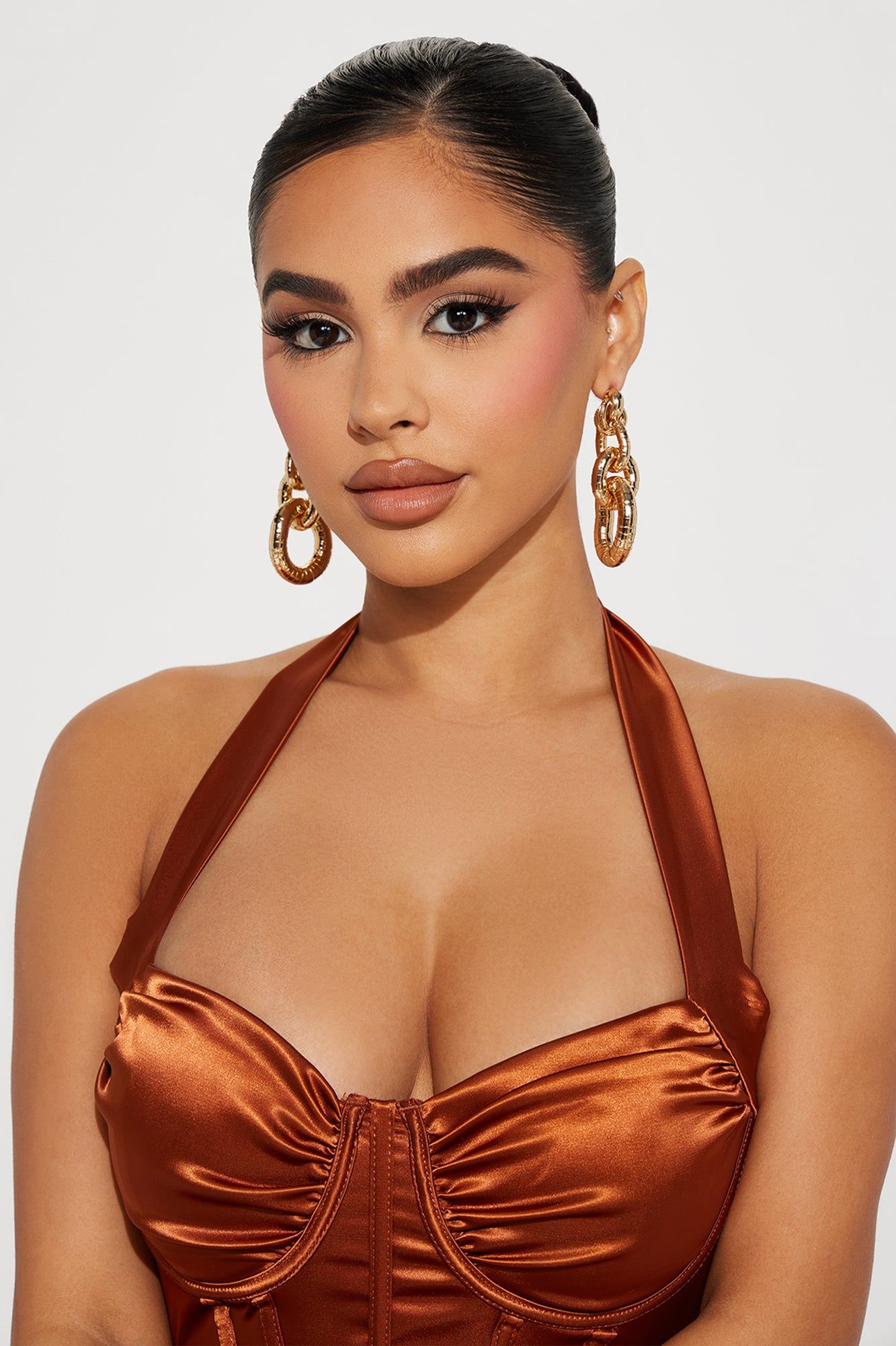 Linked To You Drop Earrings - Gold sold by Fashion Nova product image thumbnail 2