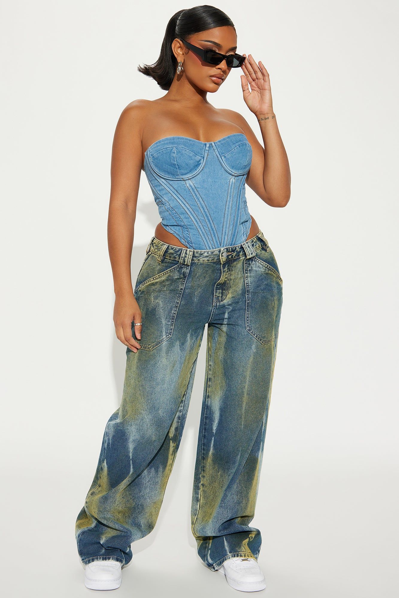 Morning Light Baggy Jeans - Medium Wash sold by Fashion Nova