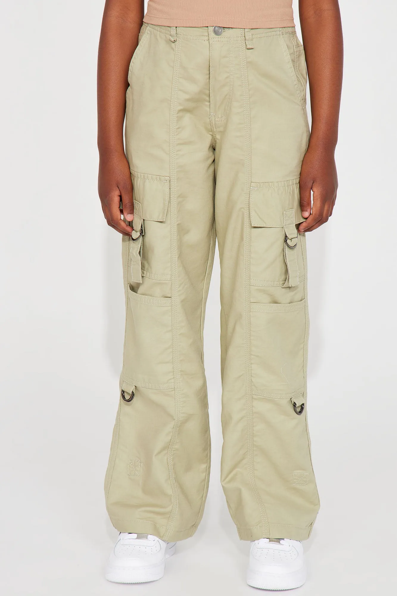 Mini About Face Wide Cargo Pant - Olive sold by Fashion Nova product image thumbnail 2