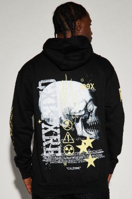 CXLTXRE Skull Hoodie - Black sold by Fashion Nova