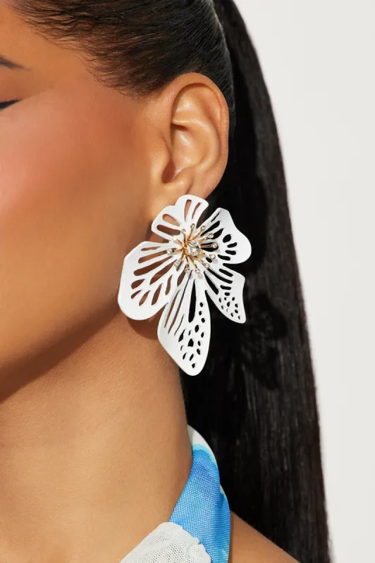 Maui Mommy Earrings - White sold by Fashion Nova