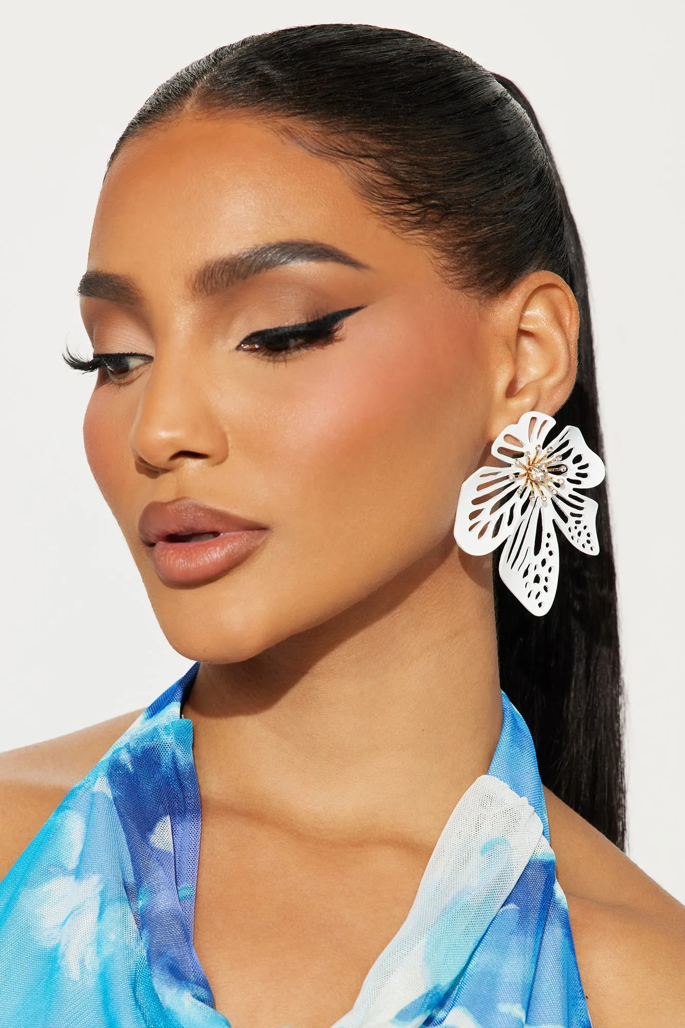 Maui Mommy Earrings - White sold by Fashion Nova product image thumbnail 2