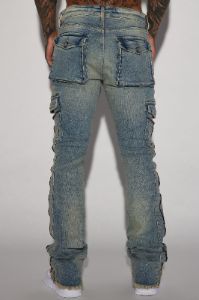 Hilltop Stacked Skinny Flare Jeans - Light Blue Wash sold by Fashion Nova