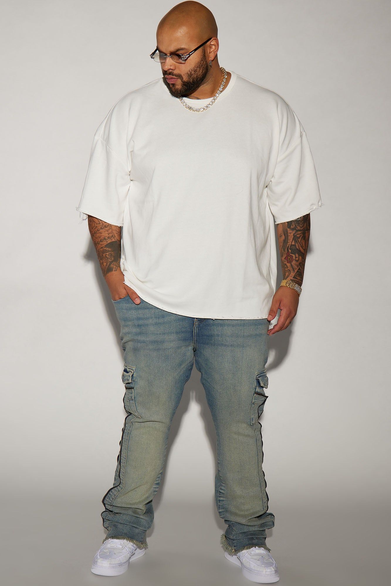 Hilltop Stacked Skinny Flare Jeans - Light Blue Wash sold by Fashion Nova product image thumbnail 7