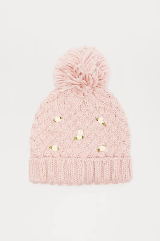 Rosy Love Beanie - Pink sold by Fashion Nova