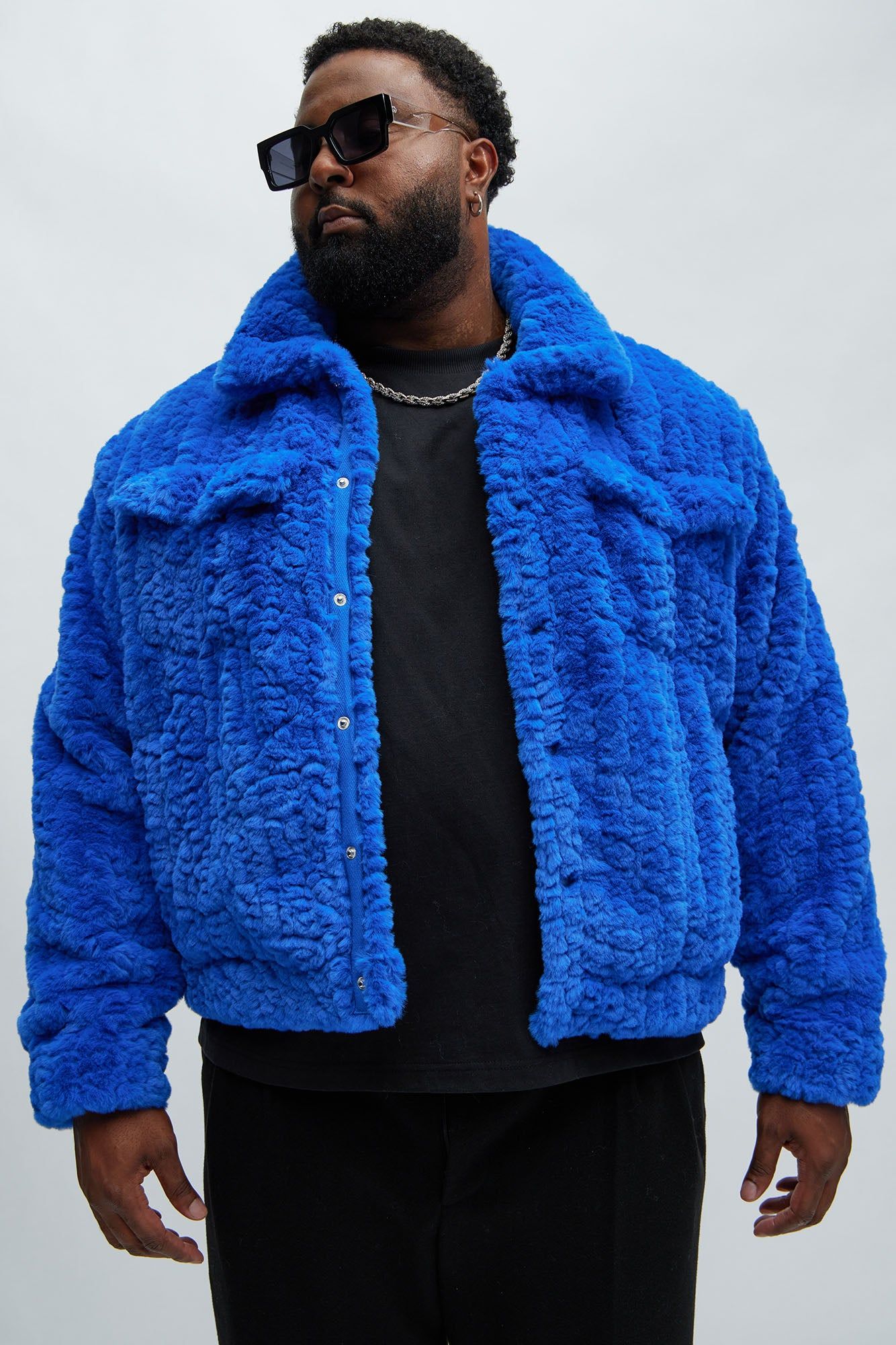 Francis Fur Jacket - Blue sold by Fashion Nova product image thumbnail 5