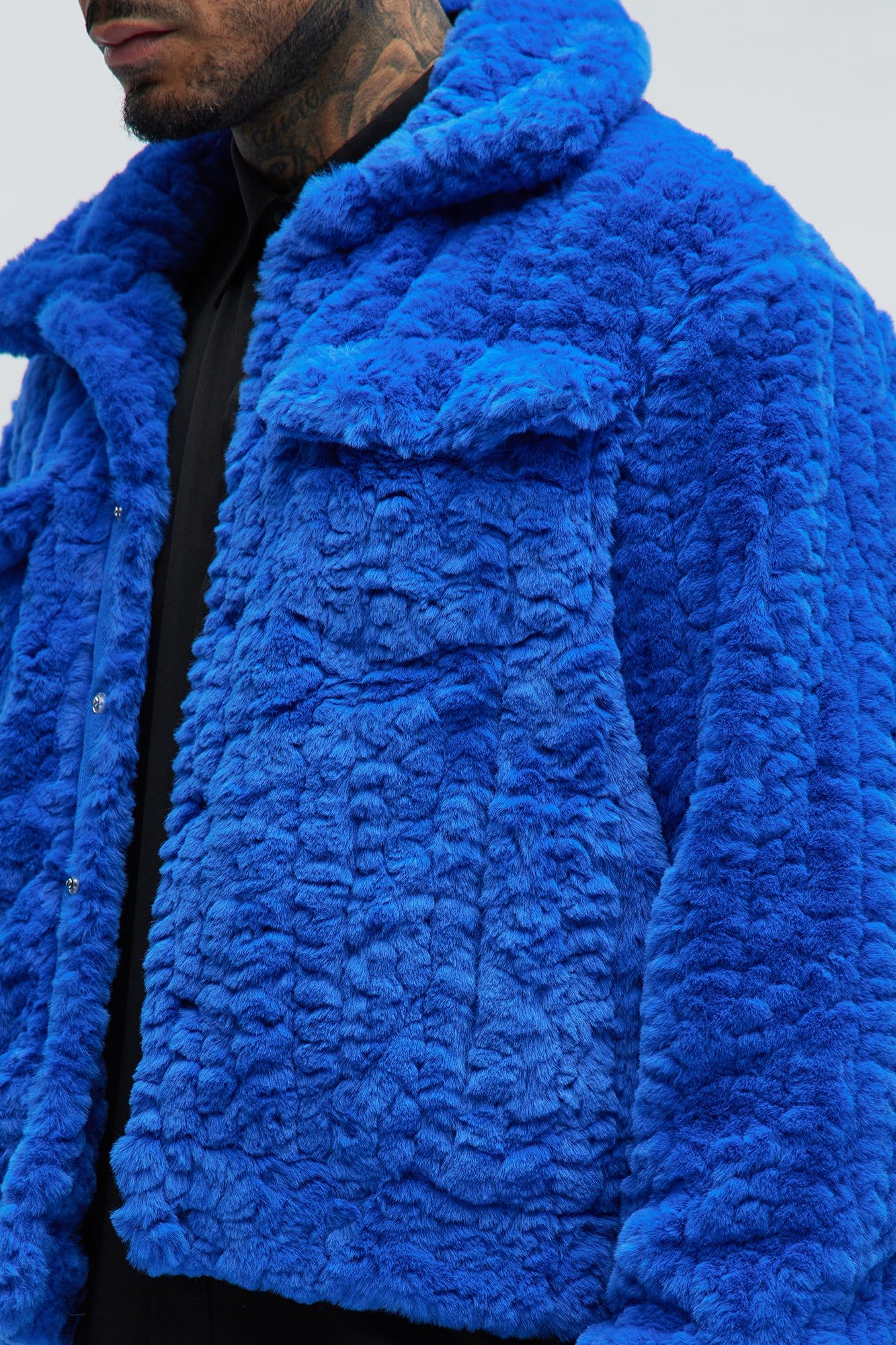 Francis Fur Jacket - Blue sold by Fashion Nova product image thumbnail 3