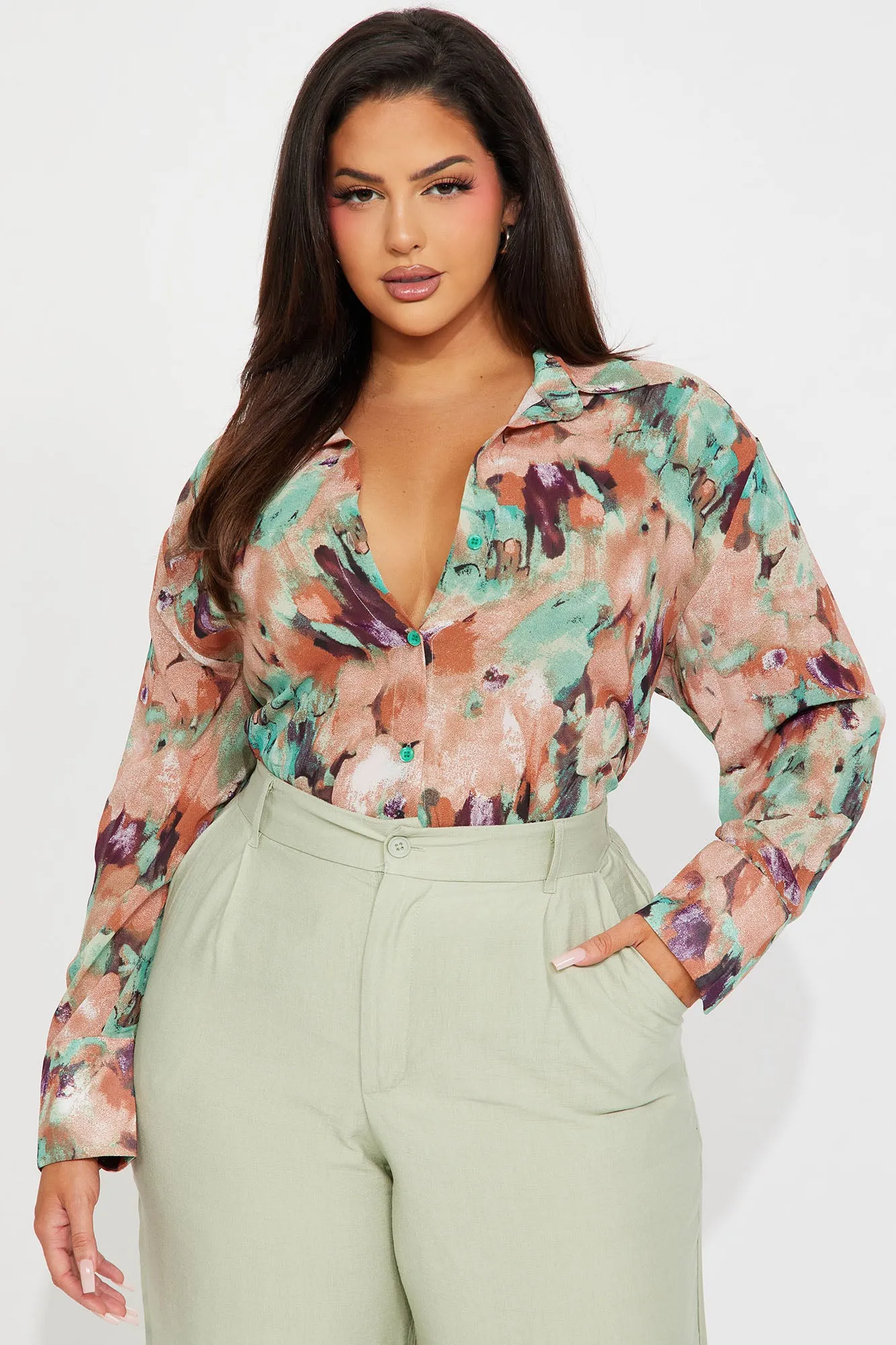 Ocean Eyes Shirt - Multi Color sold by Fashion Nova product image thumbnail 4