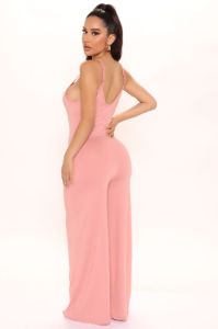 Simpler Times Jumpsuit - Peach sold by Fashion Nova