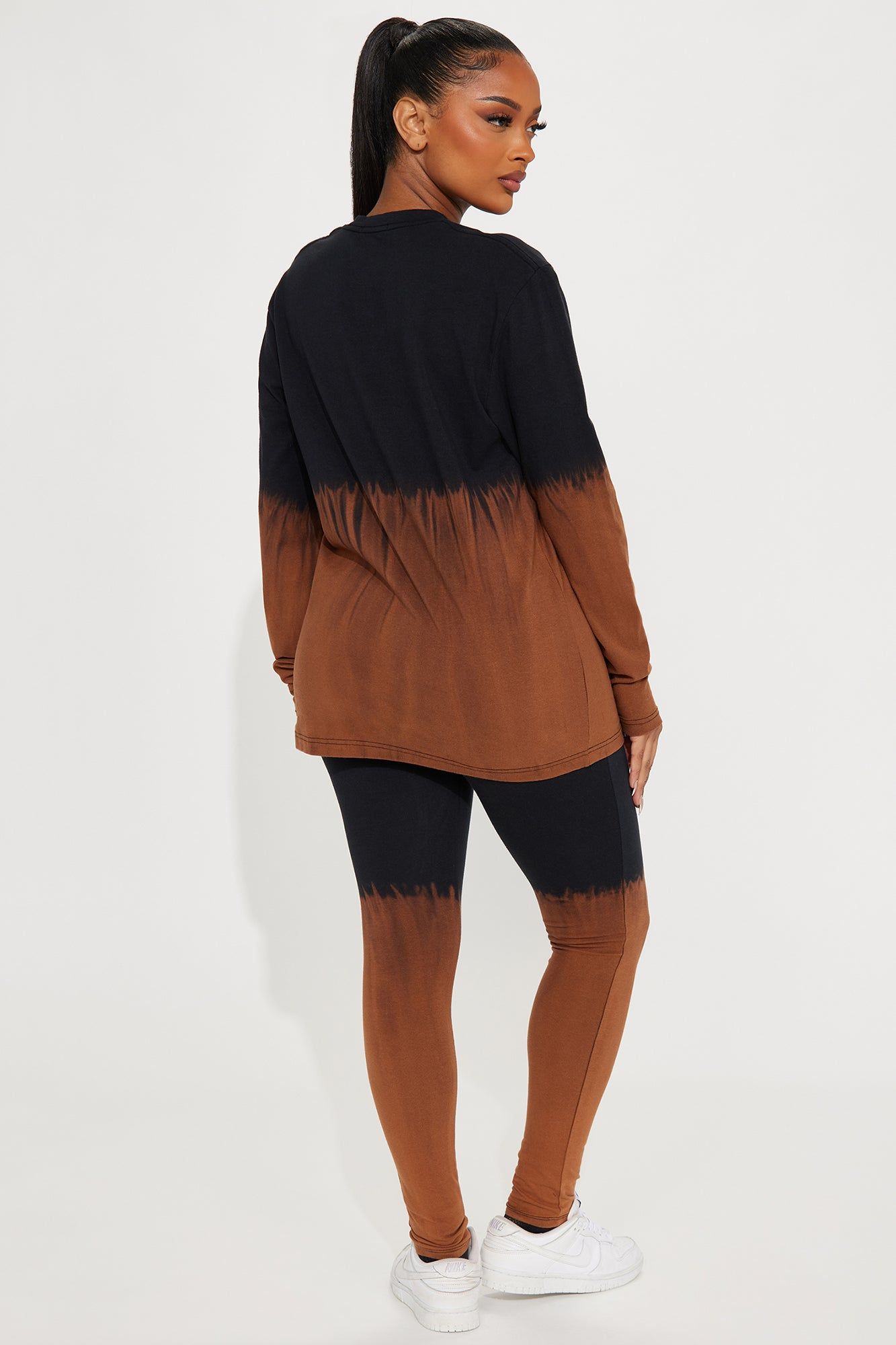 All About It Long Sleeve Legging Set - Black/combo sold by Fashion Nova product image thumbnail 3