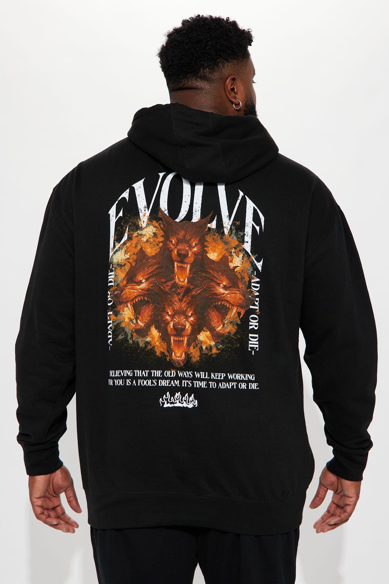 Adapt Or Die Hoodie - Black sold by Fashion Nova product image thumbnail 7