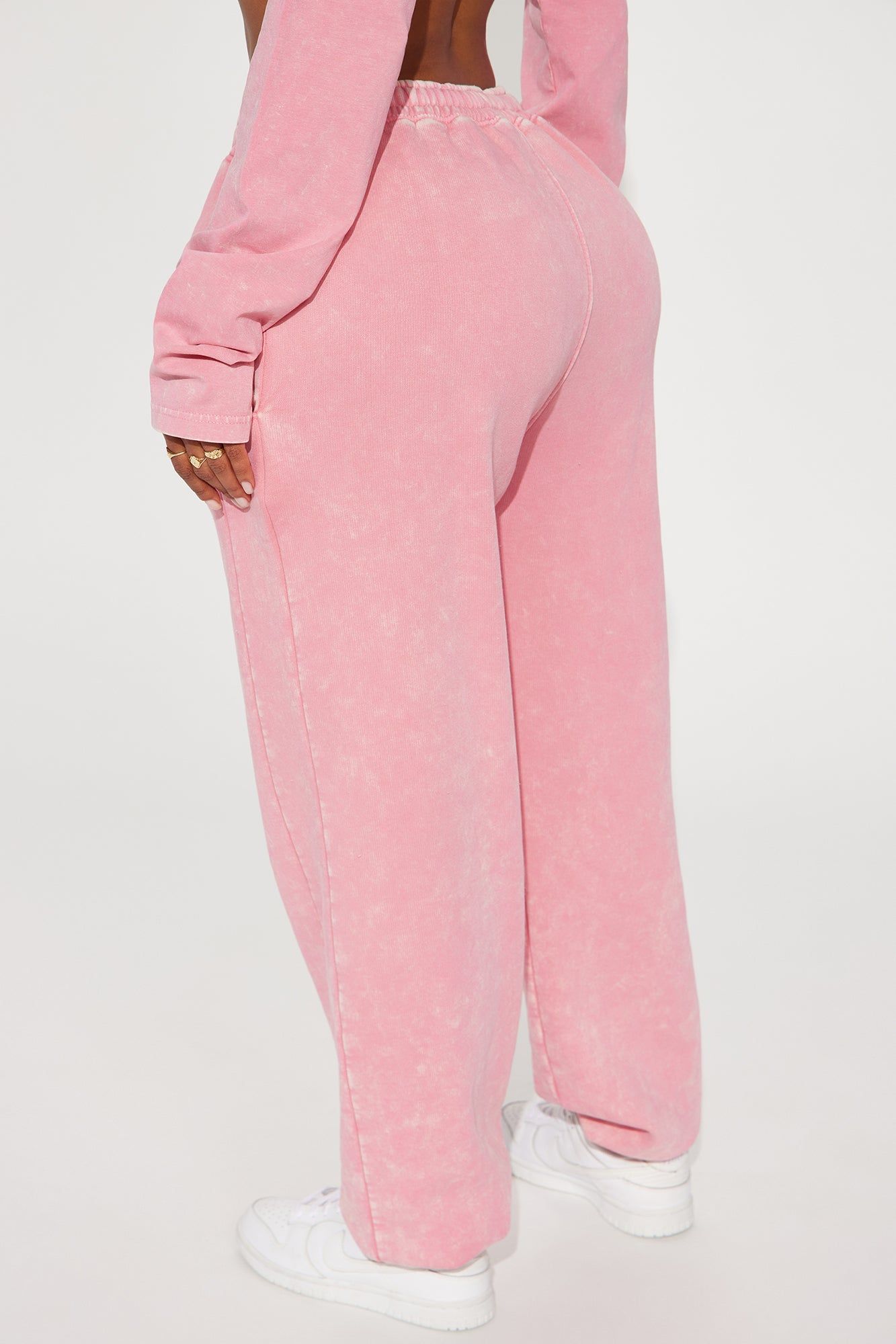 Lazy Days Washed Fleece Jogger - Pink sold by Fashion Nova product image thumbnail 3