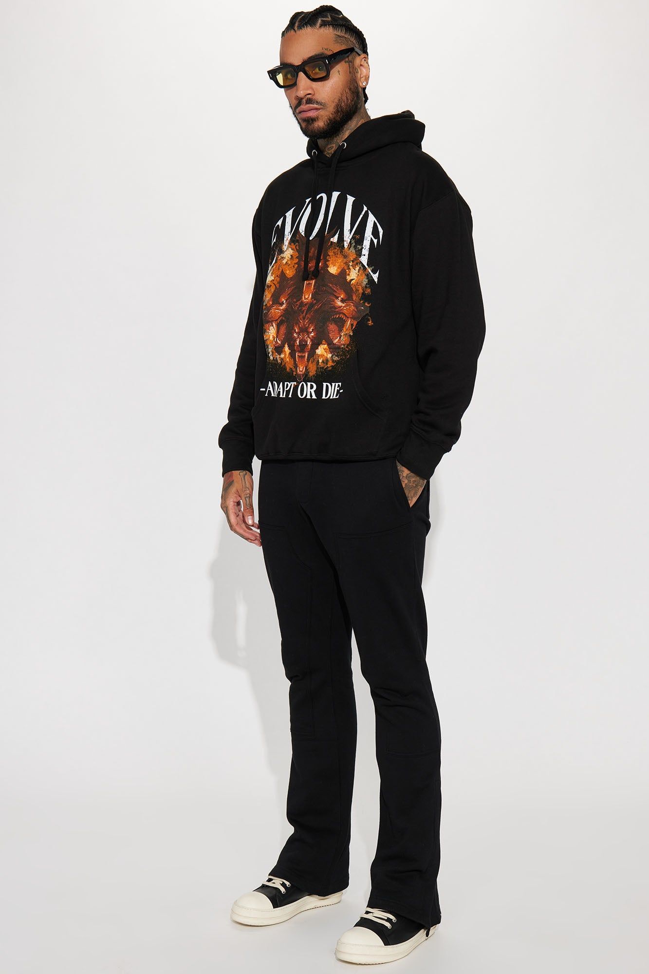 Adapt Or Die Hoodie - Black sold by Fashion Nova product image thumbnail 3