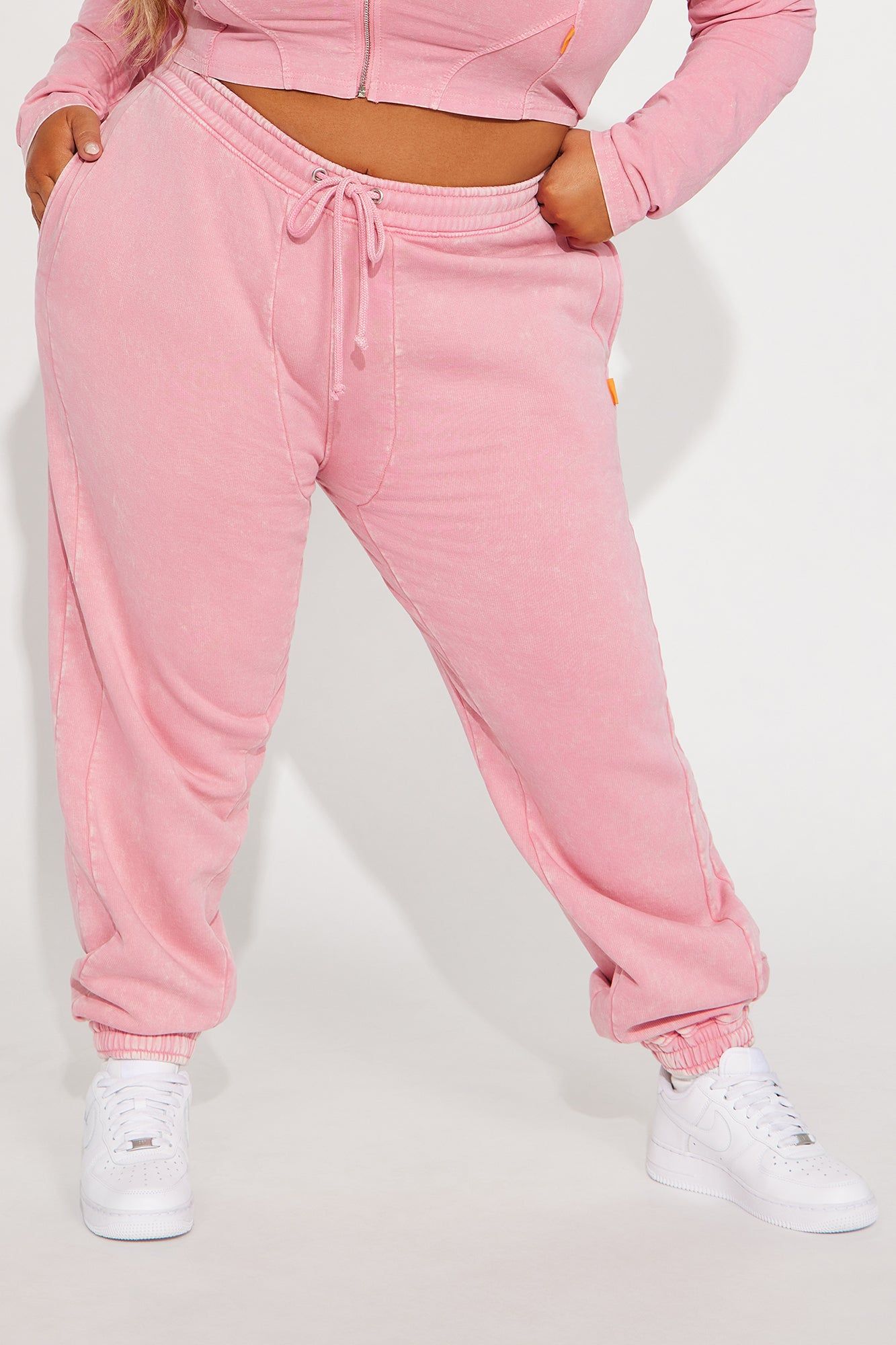 Lazy Days Washed Fleece Jogger - Pink sold by Fashion Nova product image thumbnail 5