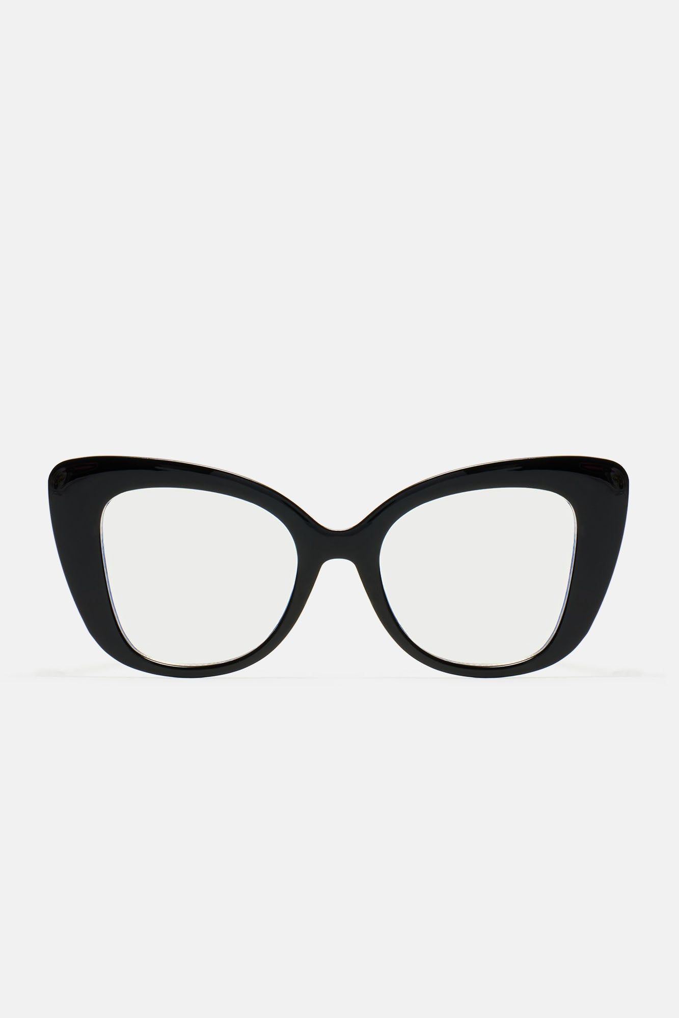 Too Smart For You Blue Light Glasses - Black sold by Fashion Nova product image thumbnail 3
