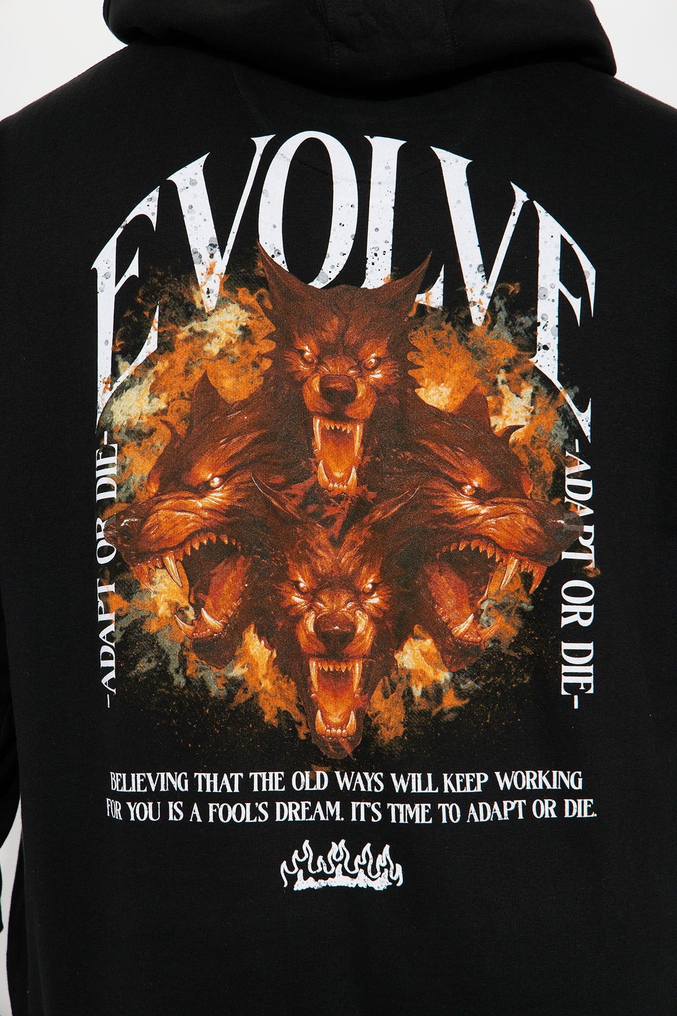 Adapt Or Die Hoodie - Black sold by Fashion Nova product image thumbnail 8