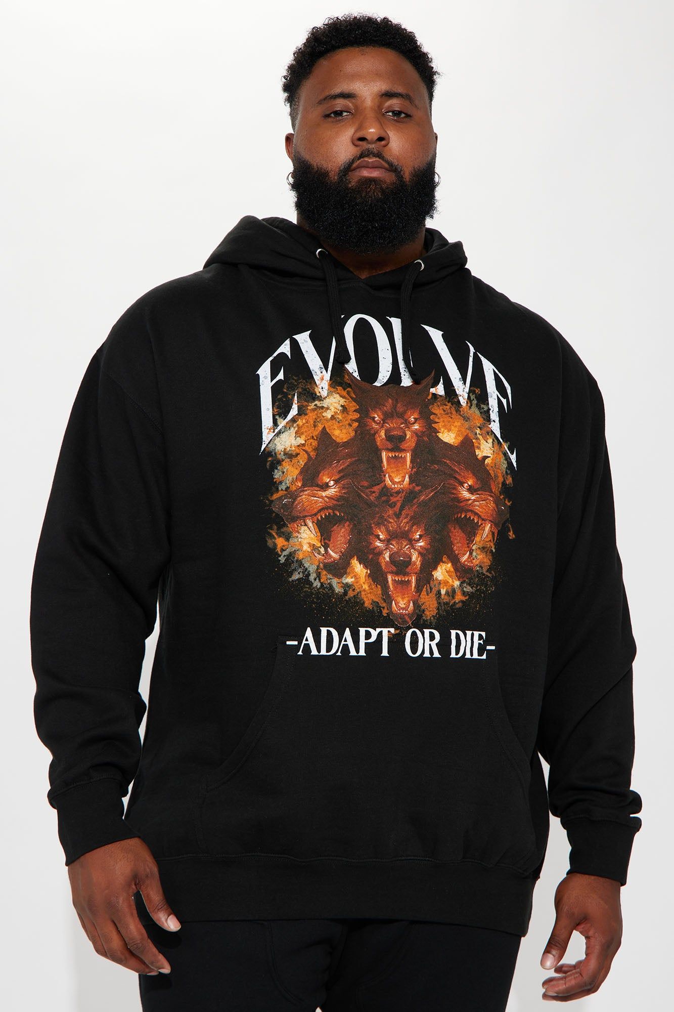 Adapt Or Die Hoodie - Black sold by Fashion Nova product image thumbnail 2