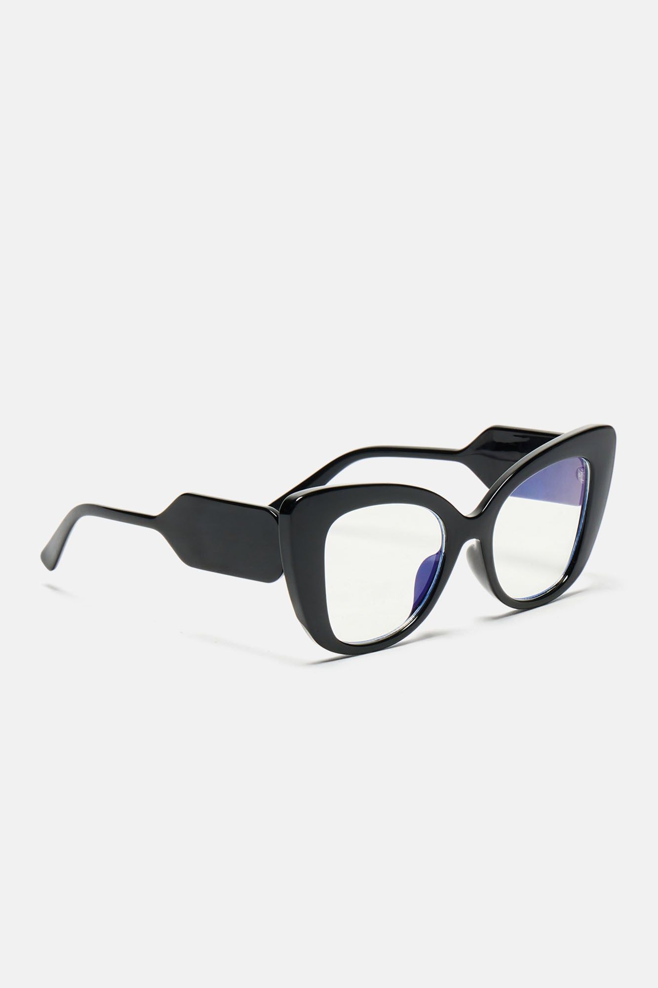 Too Smart For You Blue Light Glasses - Black sold by Fashion Nova product image thumbnail 4