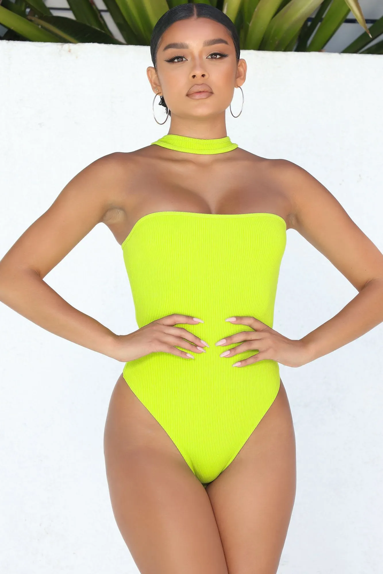 Josie Snatched Bodysuit - Lime sold by Fashion Nova