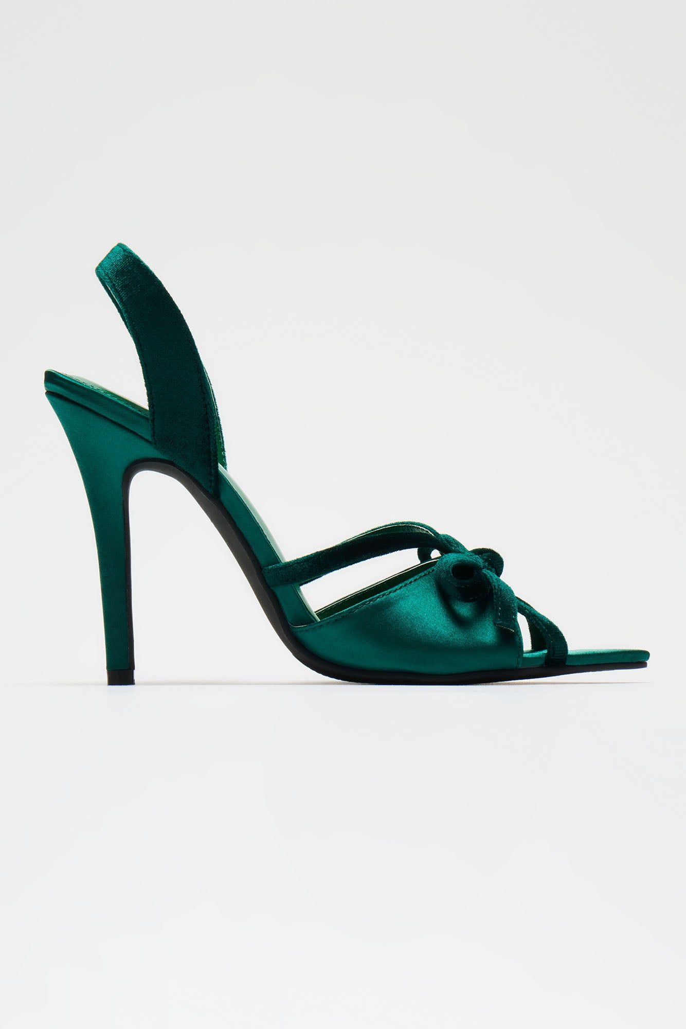 Classic Vibe Heeled Sandals - Hunter sold by Fashion Nova