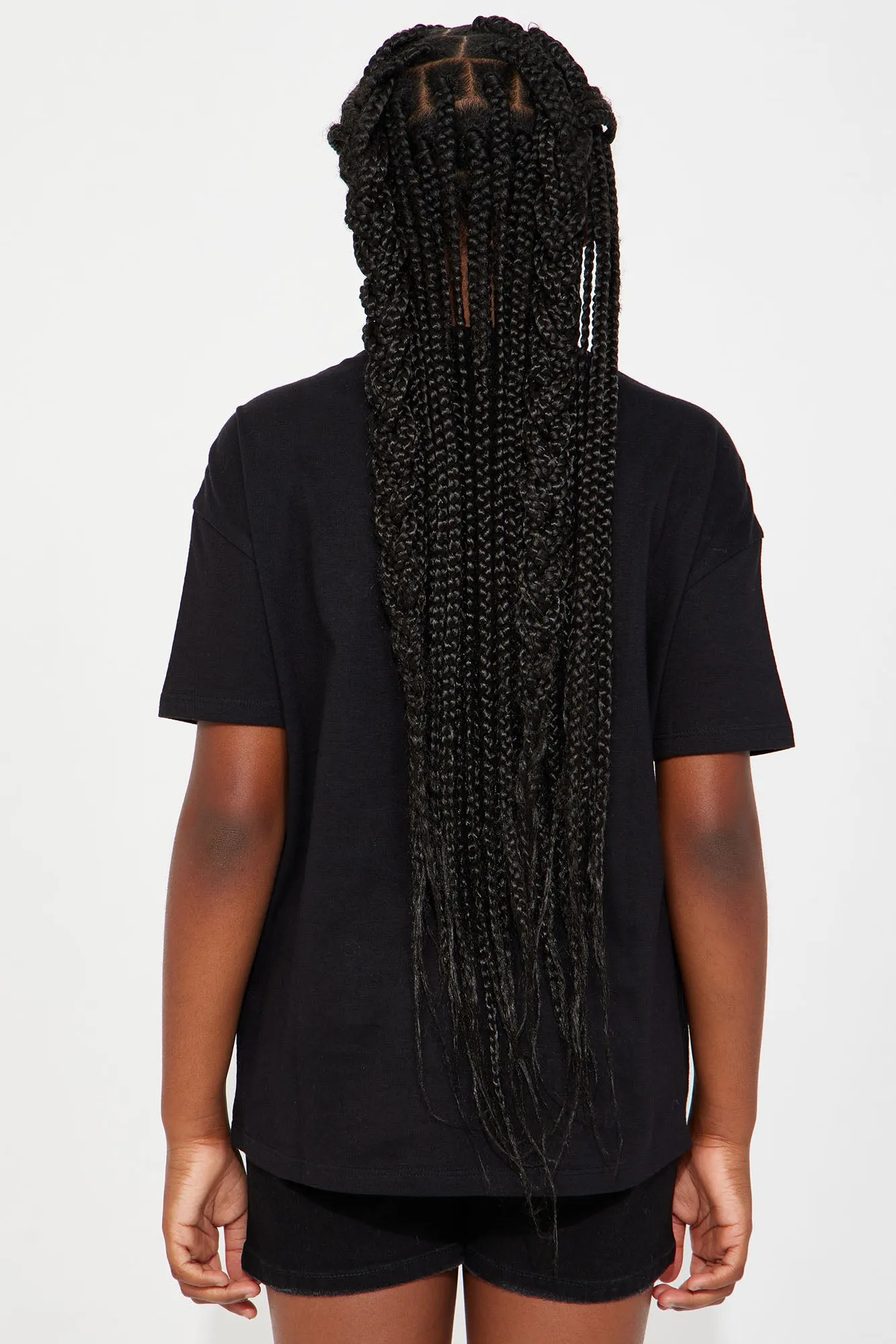 Mini Bloomed With Love Rhinestone Tee - Black sold by Fashion Nova product image thumbnail 4