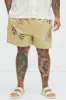 Moving Onward Swim Trunks - Tan sold by Fashion Nova