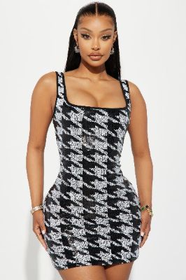 Charlie Sequin Mini Dress - Black sold by Fashion Nova