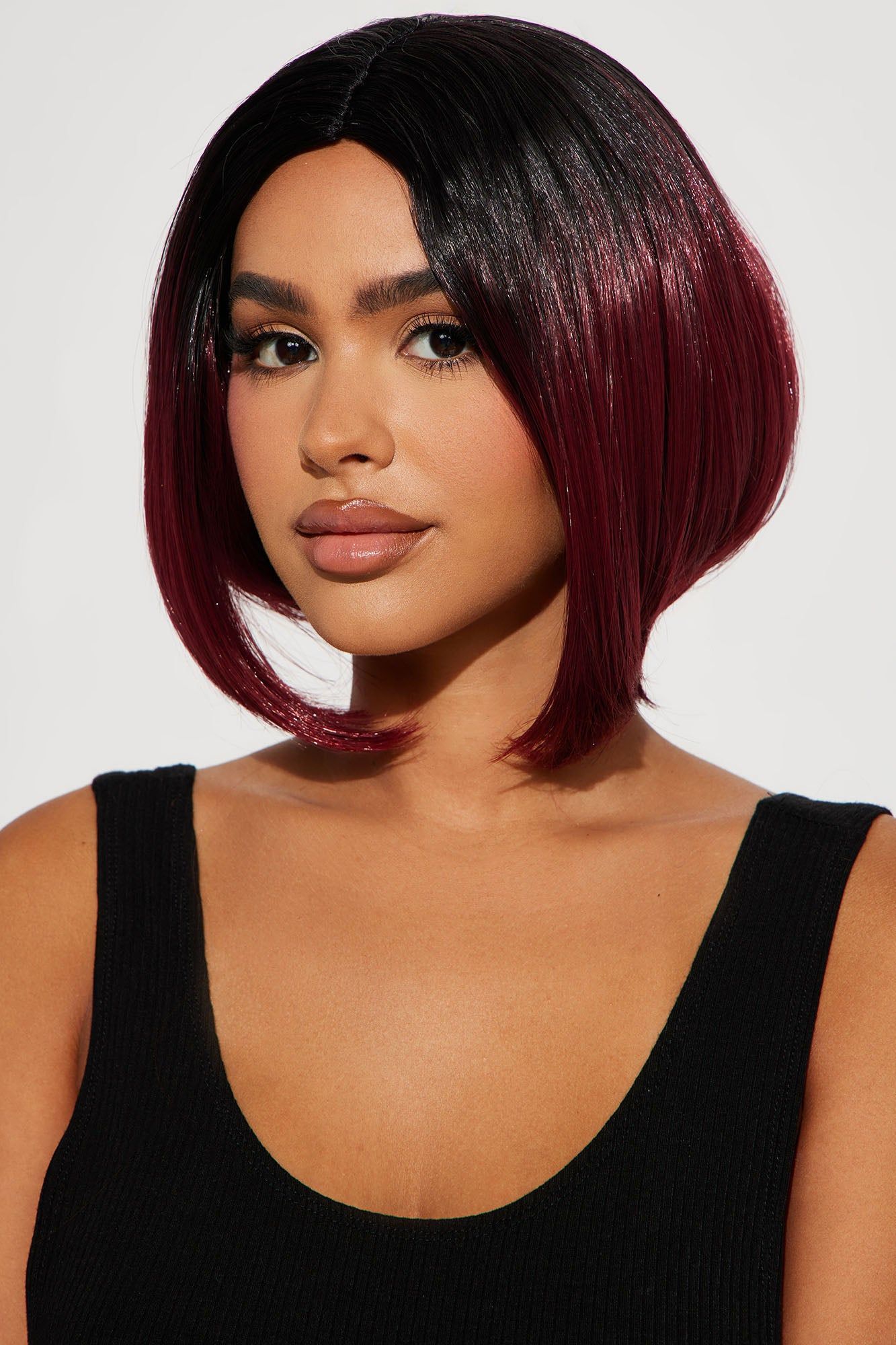 Sultry Babe Ombre Bob Costume Wig - Red sold by Fashion Nova