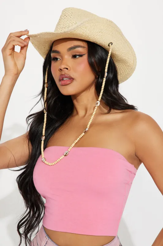 Puka Shells Cowboy Hat - Natural/Combo sold by Fashion Nova