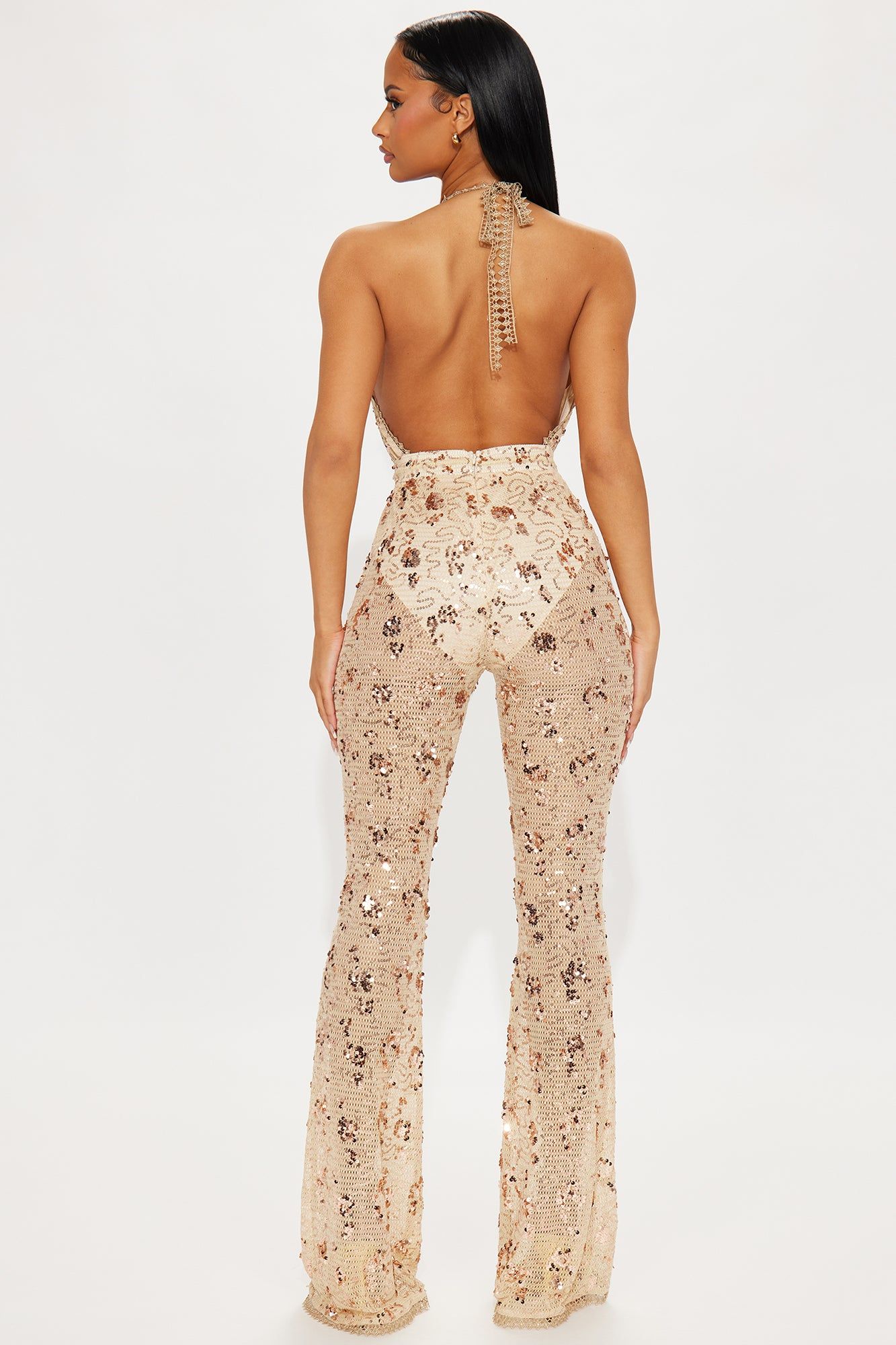 Taboo Sequin Jumpsuit - Gold sold by Fashion Nova product image thumbnail 3