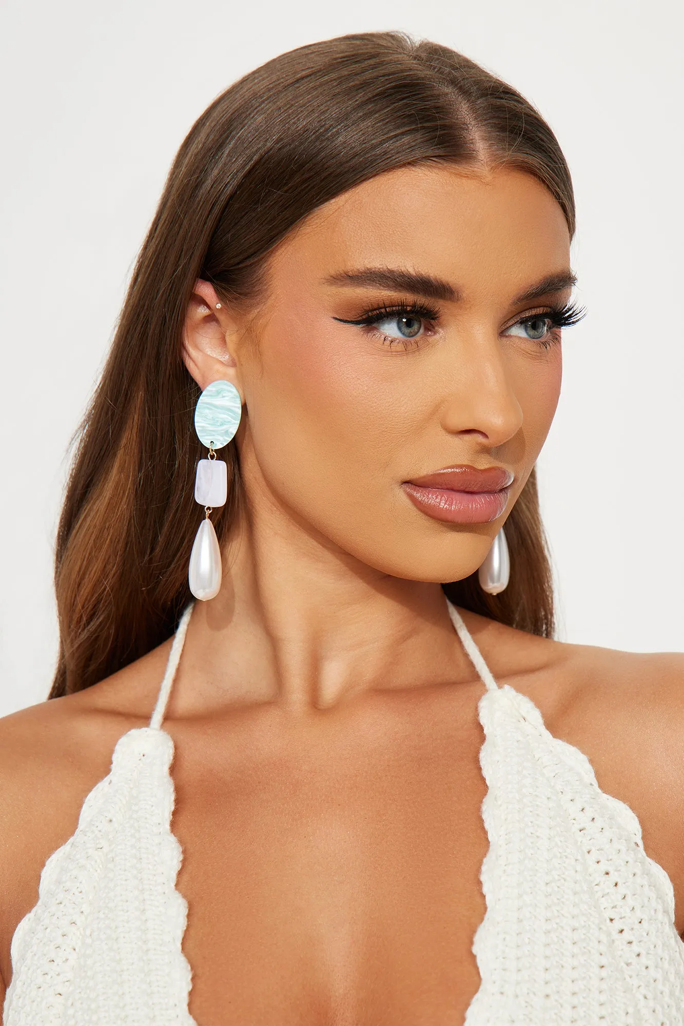 Lush Haven Earrings - Ivory/combo sold by Fashion Nova product image thumbnail 2