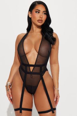 Lovers By Night Teddy - Black sold by Fashion Nova