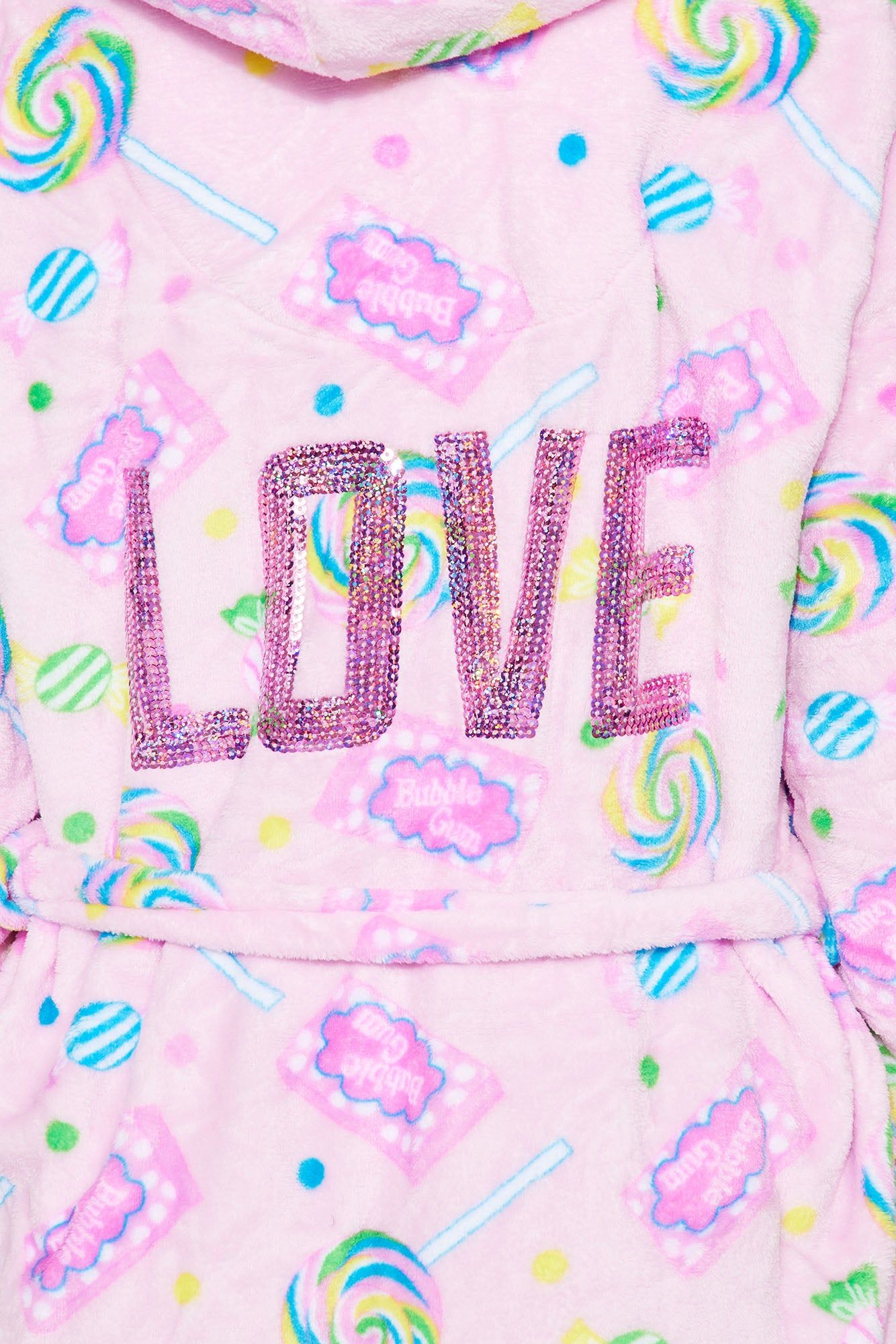 Sweetest Dreams Plush PJ Robe - Pink/combo sold by Fashion Nova product image thumbnail 4