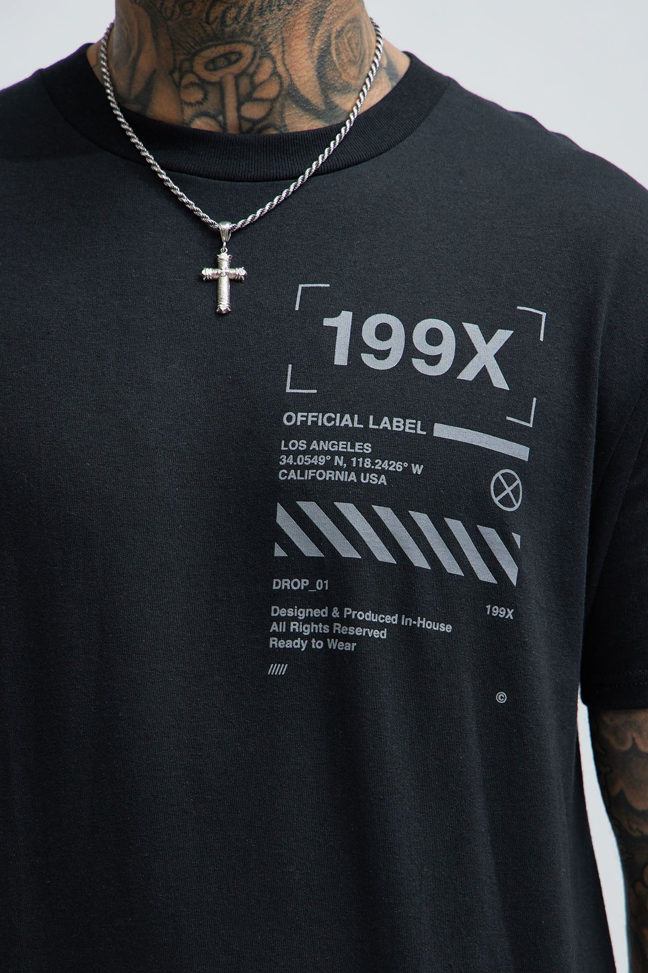 199X Label Short Sleeve Tee - Black sold by Fashion Nova product image thumbnail 2