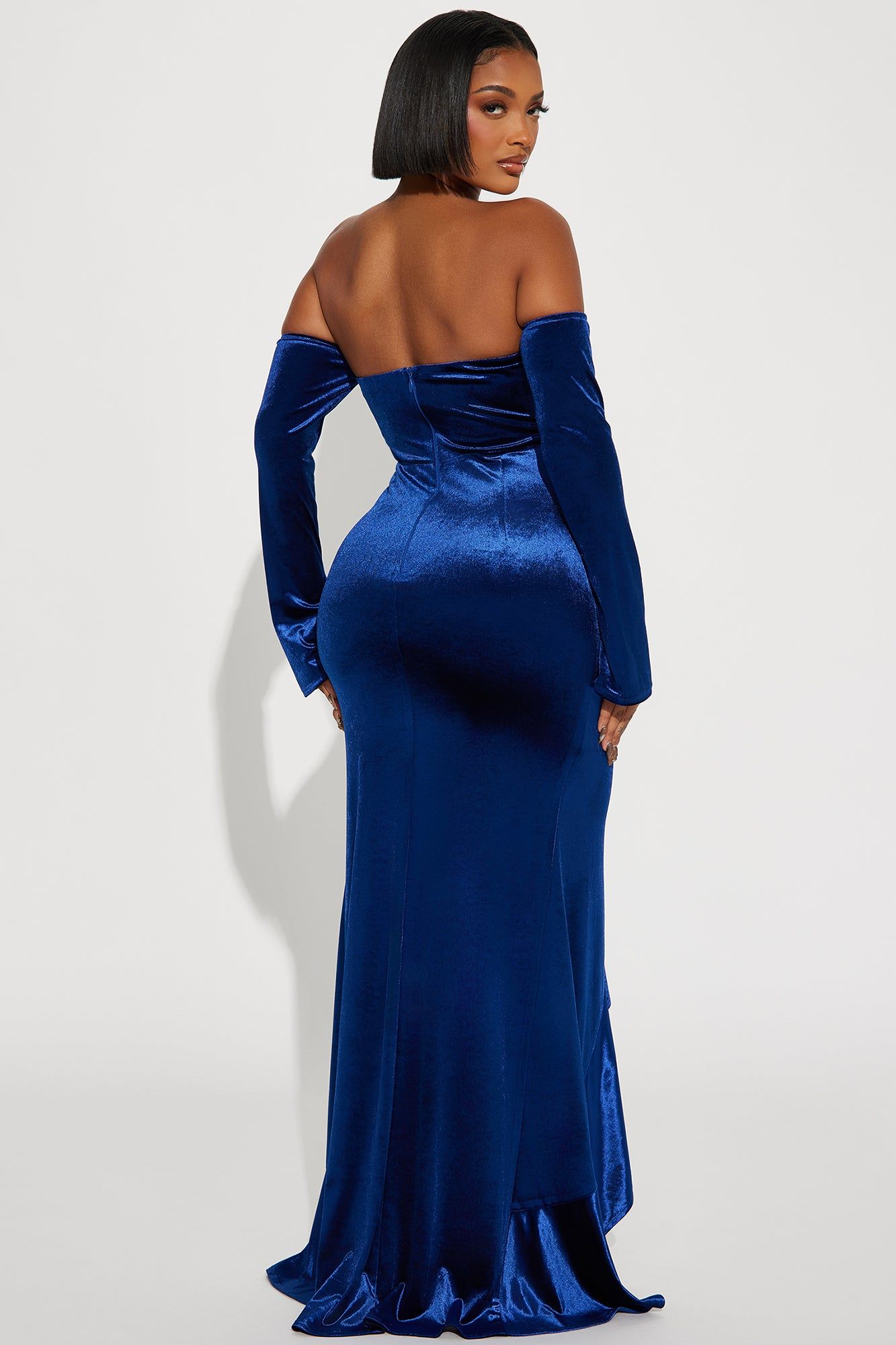 Gracie Velvet Maxi Dress - Blue sold by Fashion Nova product image thumbnail 3