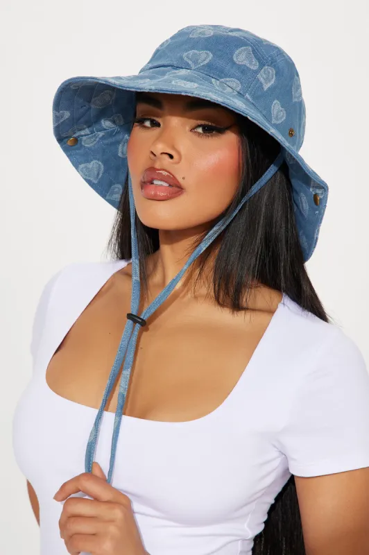 Love The Outdoors Bucket Hat - Medium Wash sold by Fashion Nova